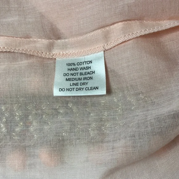 Shiraleah Chicago Dede 100% Cotton Coverup One Size in Pink - Picture 10 of 14